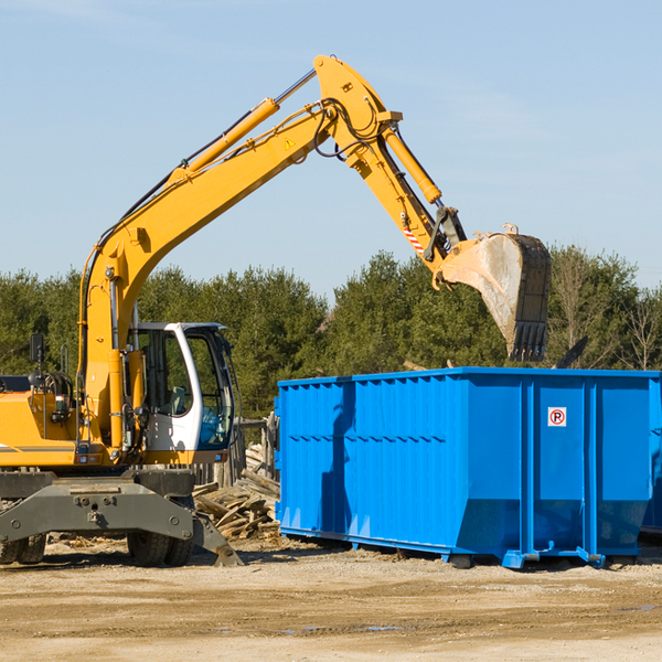 what are the rental fees for a residential dumpster in Dunlap California